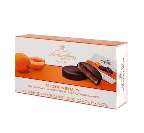 ANTHON BERG Marzipan & Aprikose in Brandy 220g