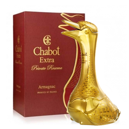 Armagnac Chabot EXTRA in Luxuskaraffe "GOLDEN GOOSE"