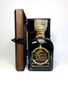 Brandy Monte Cristo Gran Reserva 0,7 l in einer Holzkiste