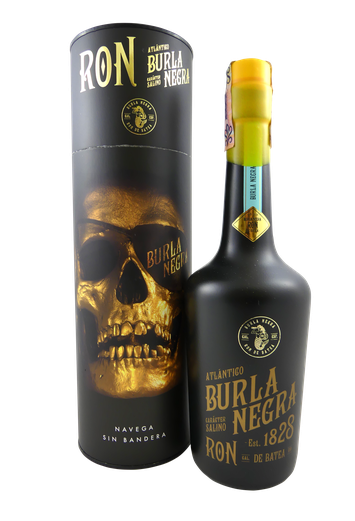 Burla Negra Ron 0,7 l in einer Geschenkröhre