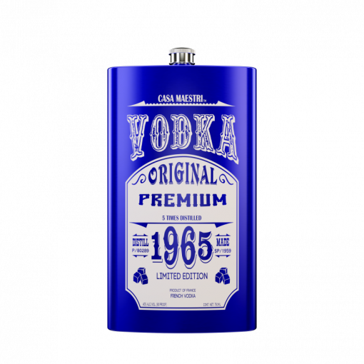 CASA MAESTRI "1965 TIN FLASK" FRENCH VODKA