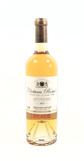 Château Romer AOC Sauternes 2nd Grand Cru Classé 2013