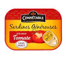 Connetable Sardinen in Tomatensaft ohne Öl - Extra groß