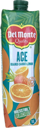 DEL MONTE ACE ORANGE-CARROT-LEMON JUICE