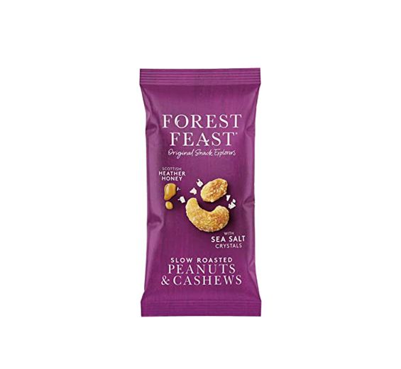 FOREST FEAST Erdnüsse und Cashewnüsse mit Meersalz und Heidehonig 40g