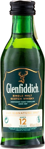 Glenfiddich 12 Jahre Single Malt Scotch Whisky - Miniatur