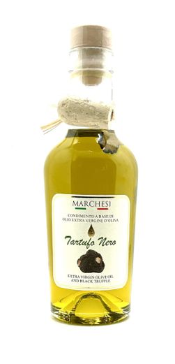 MARCHESI Olivenöl mit schwarzem Trüffel + Korkverschluss 250ml