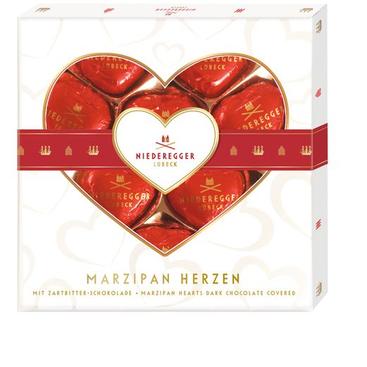 NIEDEREGGER Marzipan Herzen 125g