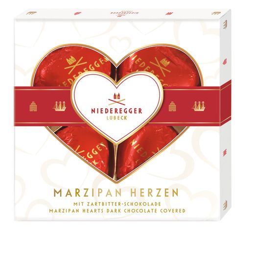 NIEDEREGGER Marzipan Herzen 50g