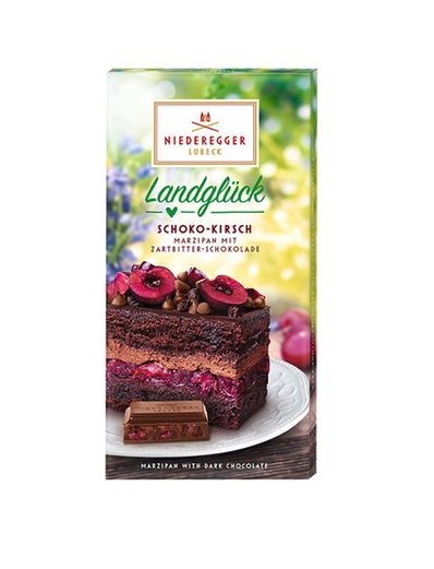 NIEDEREGGER Marzipan mit Kirschen in Schokolade 110g