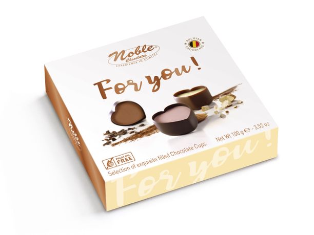 NOBLE FOR YOU Auswahl belgischer Schokoladenpralinen 100g