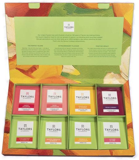 Taylors Tea Collection 8 Arten von Grün- und Früchtetees